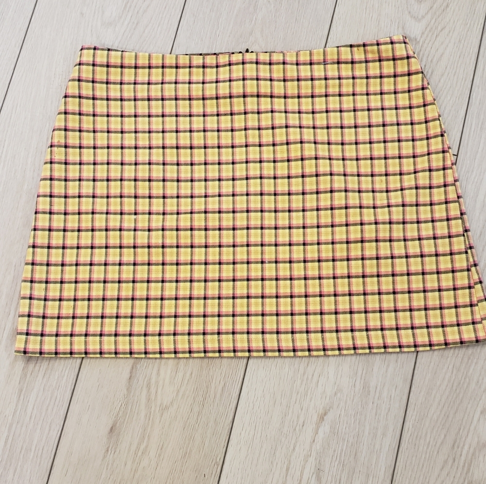 Clueless, Mini Skirt,butter Yellow,schoolgirl, med,preppy,